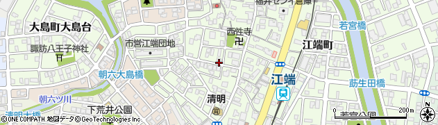 福井県福井市江端町周辺の地図