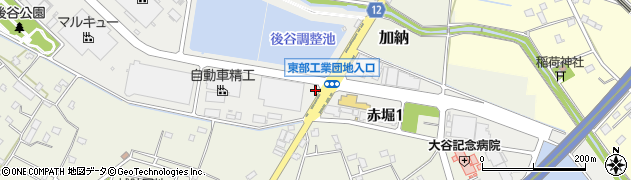 埼玉県桶川市赤堀周辺の地図