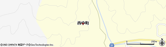 福井県福井市西中町周辺の地図