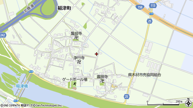 〒910-2177 福井県福井市稲津町の地図
