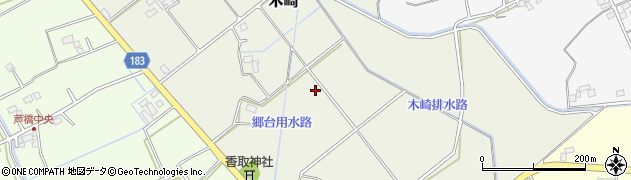 埼玉県春日部市木崎周辺の地図