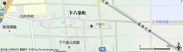 福井県福井市下六条町24周辺の地図