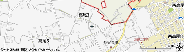 埼玉県北本市高尾3丁目19周辺の地図