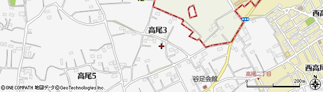 埼玉県北本市高尾3丁目57周辺の地図