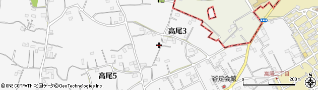 埼玉県北本市高尾3丁目88周辺の地図