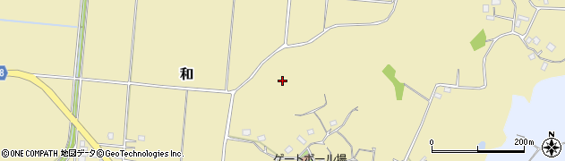 茨城県鹿嶋市和周辺の地図