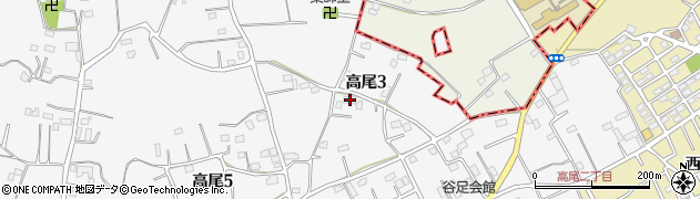 埼玉県北本市高尾3丁目53周辺の地図