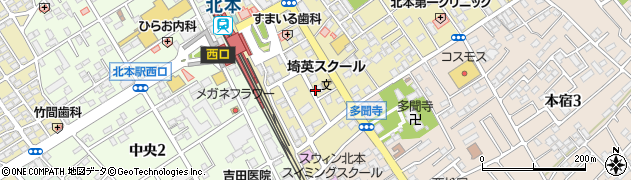 シャディサラダ館北本駅前店周辺の地図