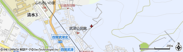 長野県諏訪市四賀（武津）周辺の地図
