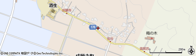 福井県福井市成願寺町9周辺の地図