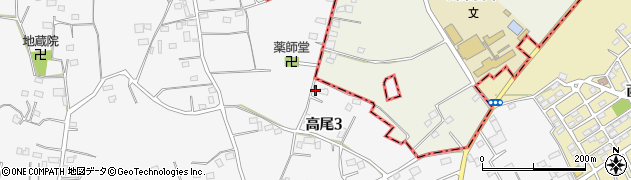 埼玉県北本市高尾3丁目79周辺の地図