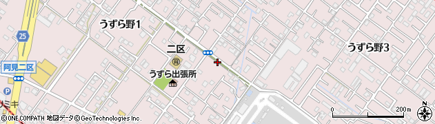 茨城県阿見町（稲敷郡）うずら野周辺の地図