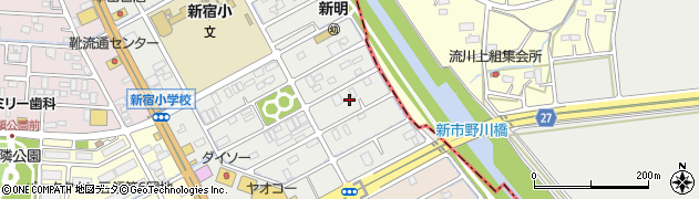 埼玉県東松山市新宿町25周辺の地図