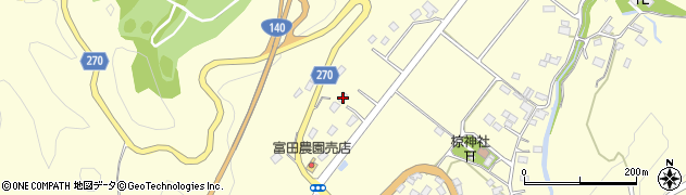 埼玉県秩父市蒔田1702周辺の地図
