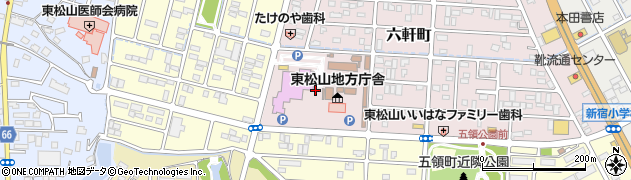 埼玉県東松山市六軒町5周辺の地図