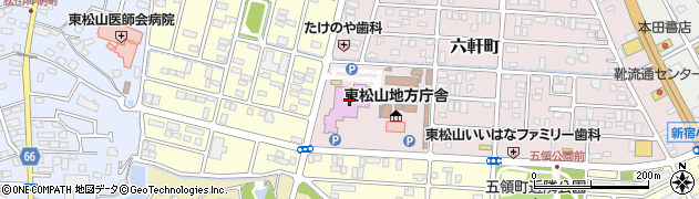 東松山市民文化センター周辺の地図