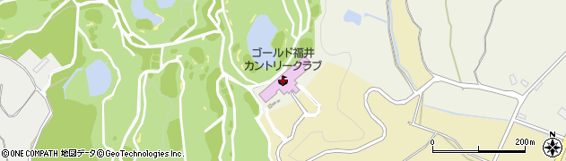 ゴールド福井カントリークラブ予約専用周辺の地図