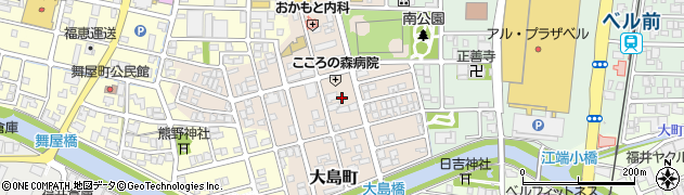 福井県福井市大島町周辺の地図