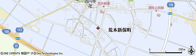 福井県福井市荒木新保町周辺の地図