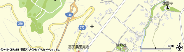 埼玉県秩父市蒔田1723周辺の地図