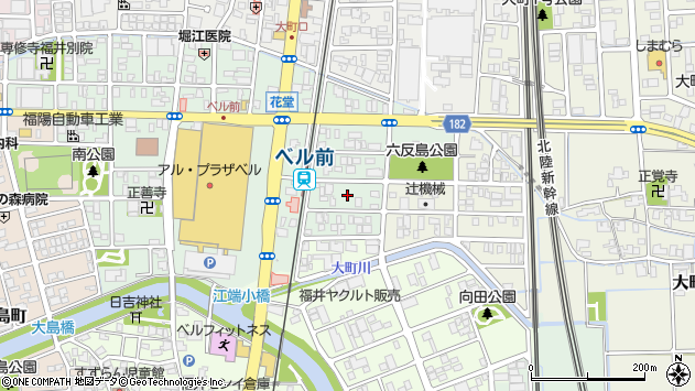 〒918-8015 福井県福井市花堂南の地図