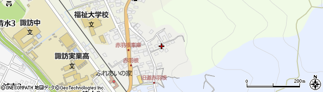 長野県諏訪市赤羽根周辺の地図