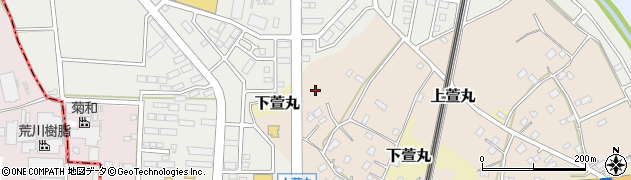 茨城県つくば市上萱丸周辺の地図