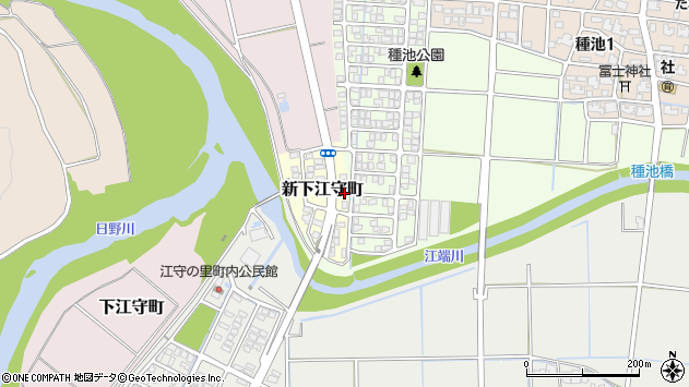 〒918-8036 福井県福井市新下江守町の地図