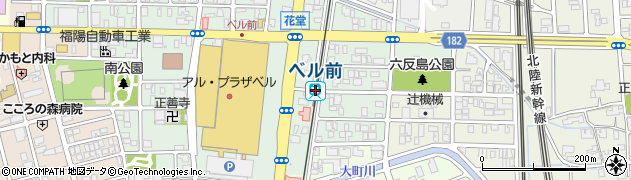 ベル前駅周辺の地図