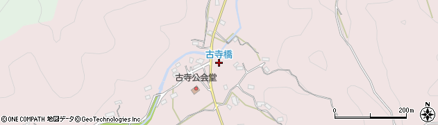 埼玉県比企郡小川町上古寺周辺の地図