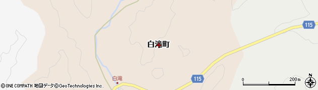 福井県福井市白滝町周辺の地図