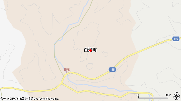 〒910-3511 福井県福井市白滝町の地図