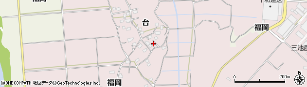 茨城県つくばみらい市台368周辺の地図