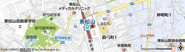東松山市観光案内所周辺の地図