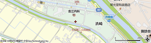 長野県諏訪市渋崎周辺の地図