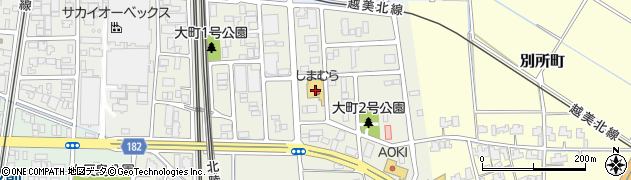 ファッションセンターしまむら大町店周辺の地図