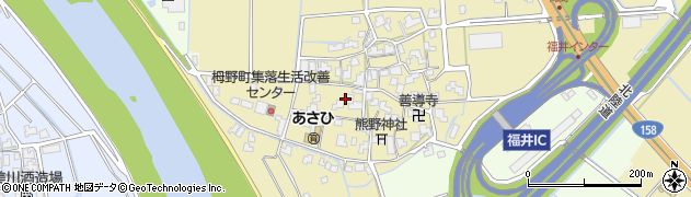 福井県福井市栂野町周辺の地図