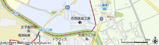 吉原鉄道工業株式会社　久喜工場周辺の地図