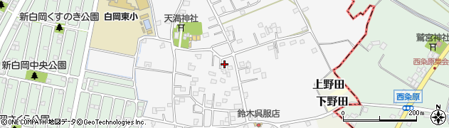 埼玉県白岡市高岩周辺の地図