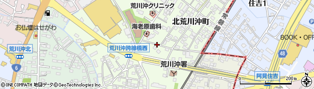 茨城県土浦市北荒川沖町周辺の地図