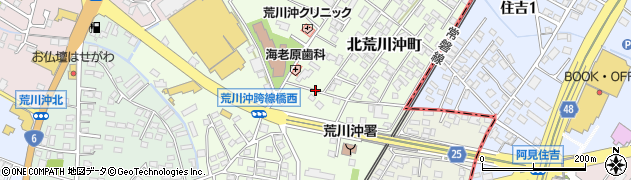 茨城県土浦市北荒川沖町周辺の地図