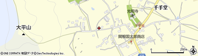 埼玉県比企郡嵐山町千手堂536周辺の地図