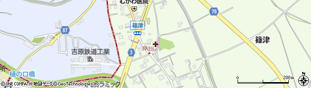 埼玉県白岡市篠津52周辺の地図