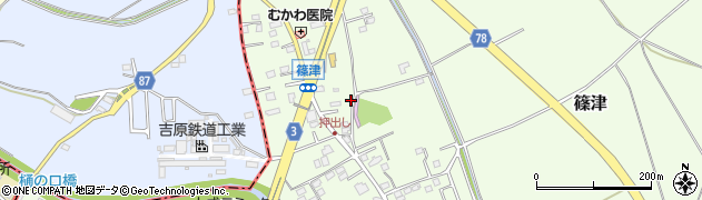 埼玉県白岡市篠津53周辺の地図