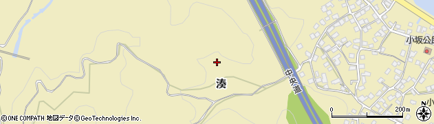 長野県岡谷市湊周辺の地図