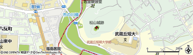 松山城跡周辺の地図
