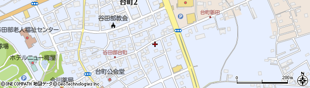 茨城県つくば市台町周辺の地図