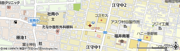 福井県福井市江守中周辺の地図
