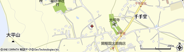 埼玉県比企郡嵐山町千手堂533周辺の地図