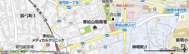 東松山税務署周辺の地図
